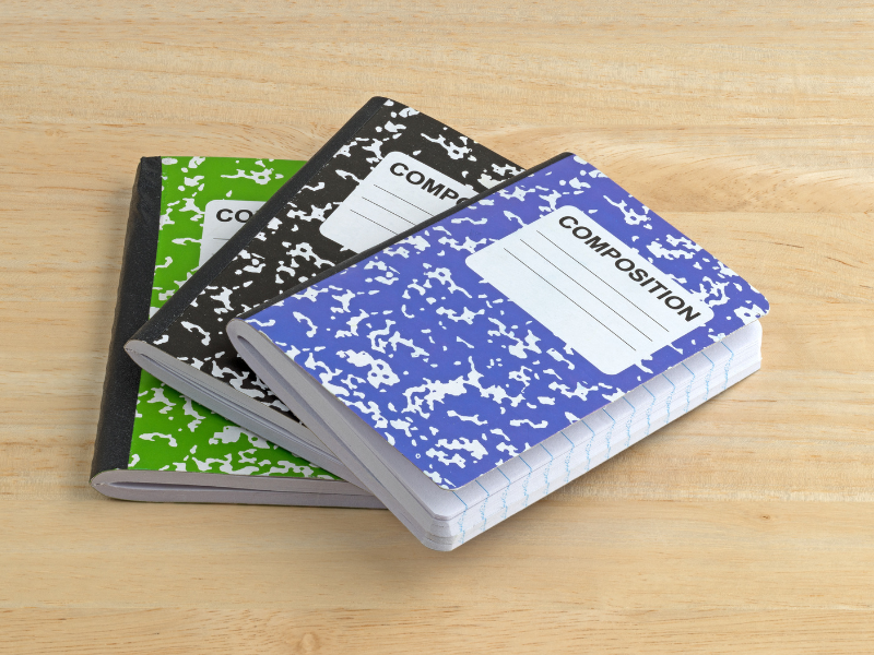 Wide Ruled Composition Notebooks